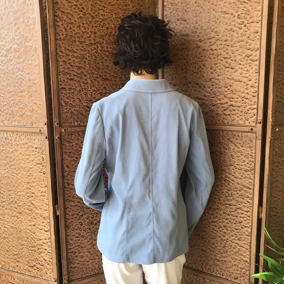Pale blue soft blazer/jacket - Picture 4 of 8